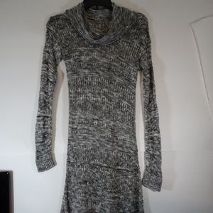 ⭐ B1G1 Black Crochet Cowl Neck Hipster Fringe